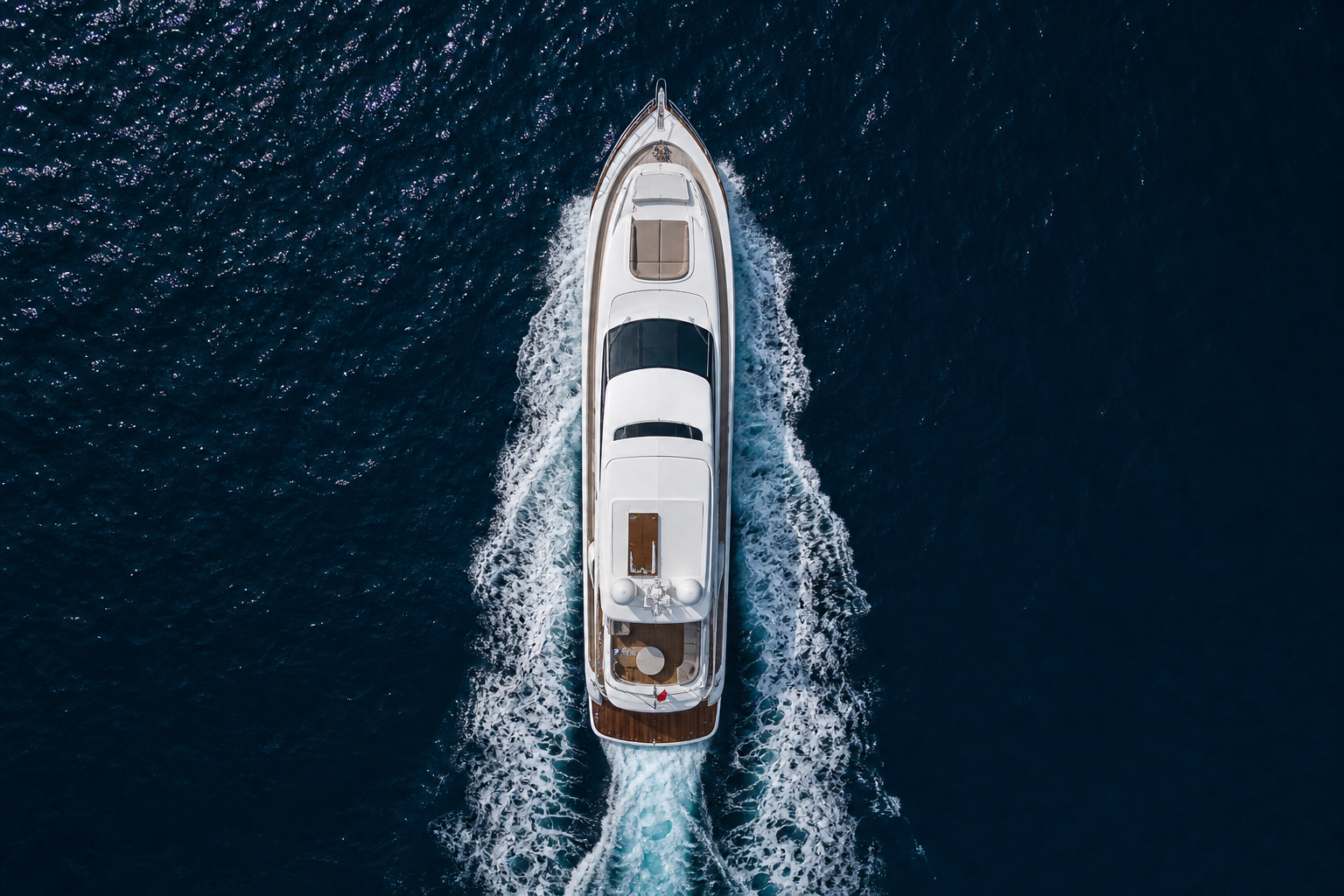 Yacht drone shot — luxury lifestyle management by Blackline in Marbella and the Mediterranean