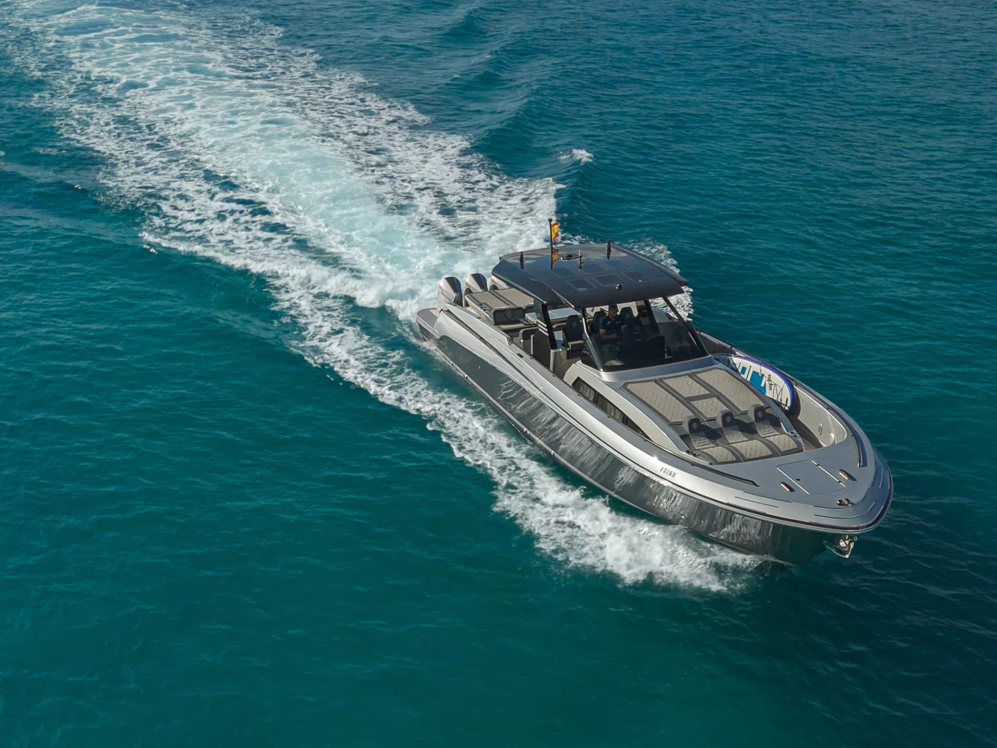 Flying Across The Water Canados Gladiator 49 — yacht management Marbella, Ibiza and Monaco
