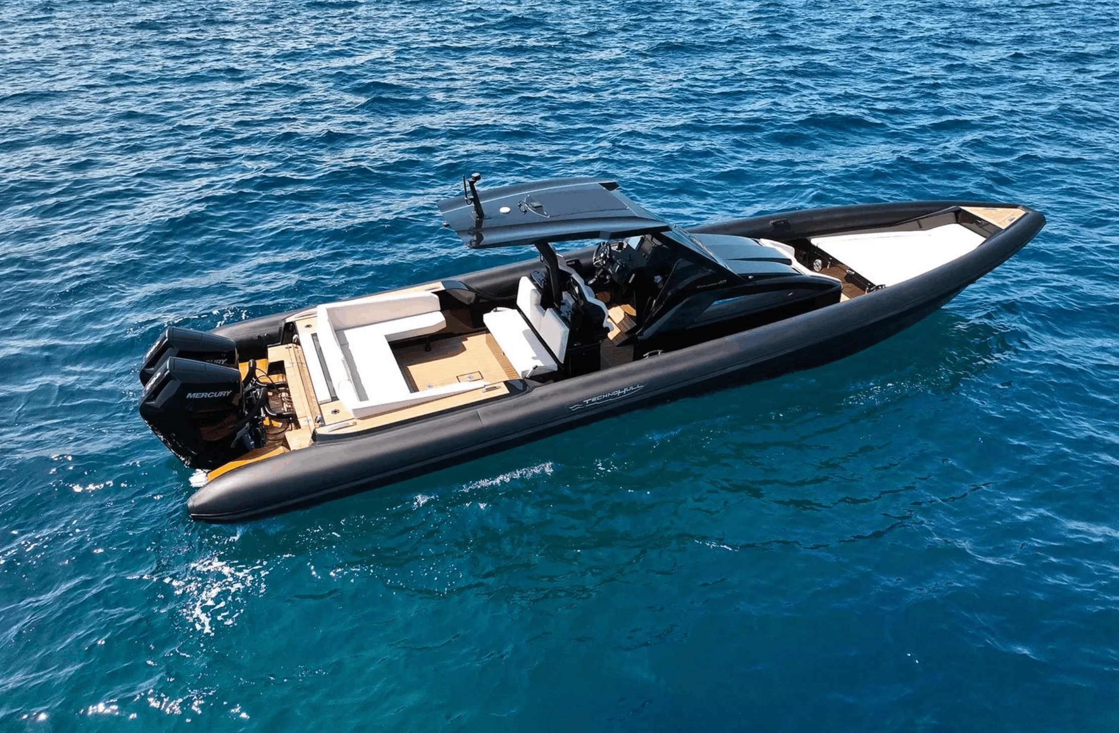Ibiza Yacht Rental Technohull 40 view 2 — Blackline Management