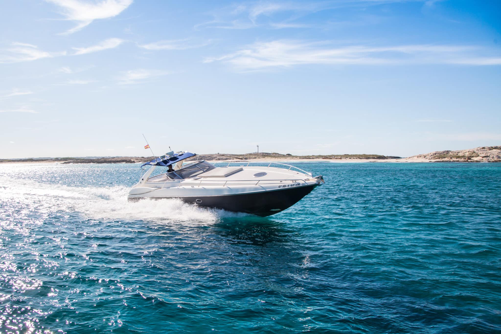 Relaxing In Style Sunseeker Superhawk 48 — yacht management Marbella, Ibiza and Monaco