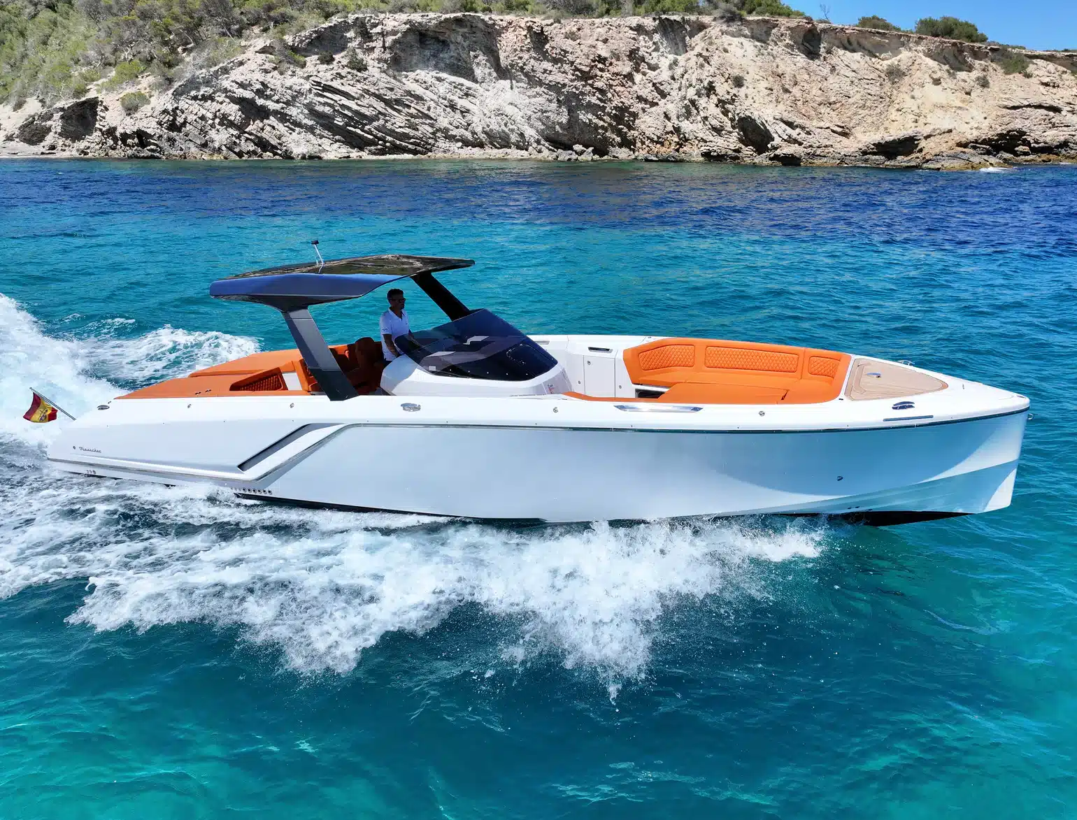 Stylish Comfort With Over 40 Knots Frauscher 1212 — yacht management Marbella, Ibiza and Monaco