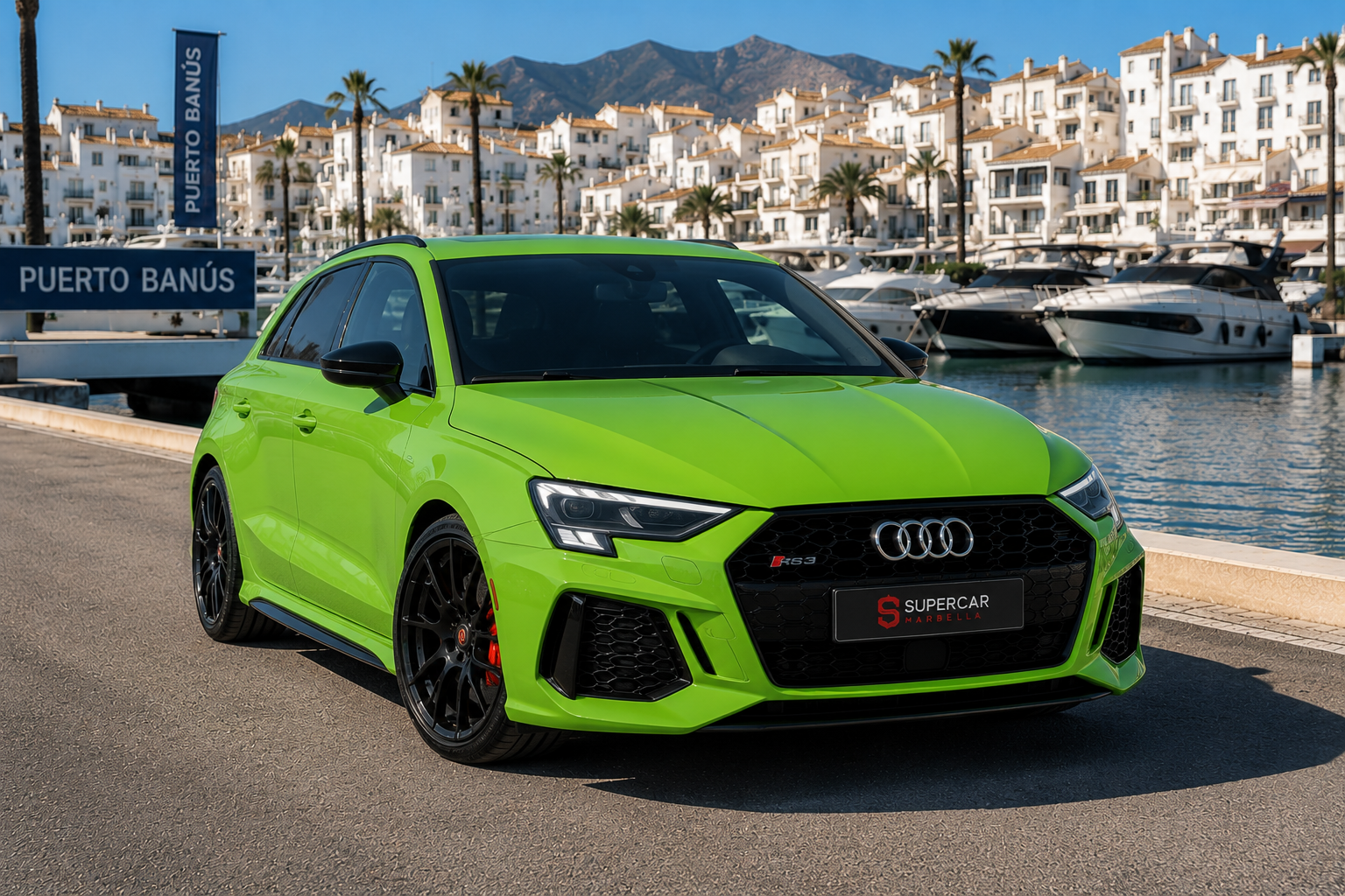 Audi RS3 — supercar management Marbella, Ibiza and Monaco