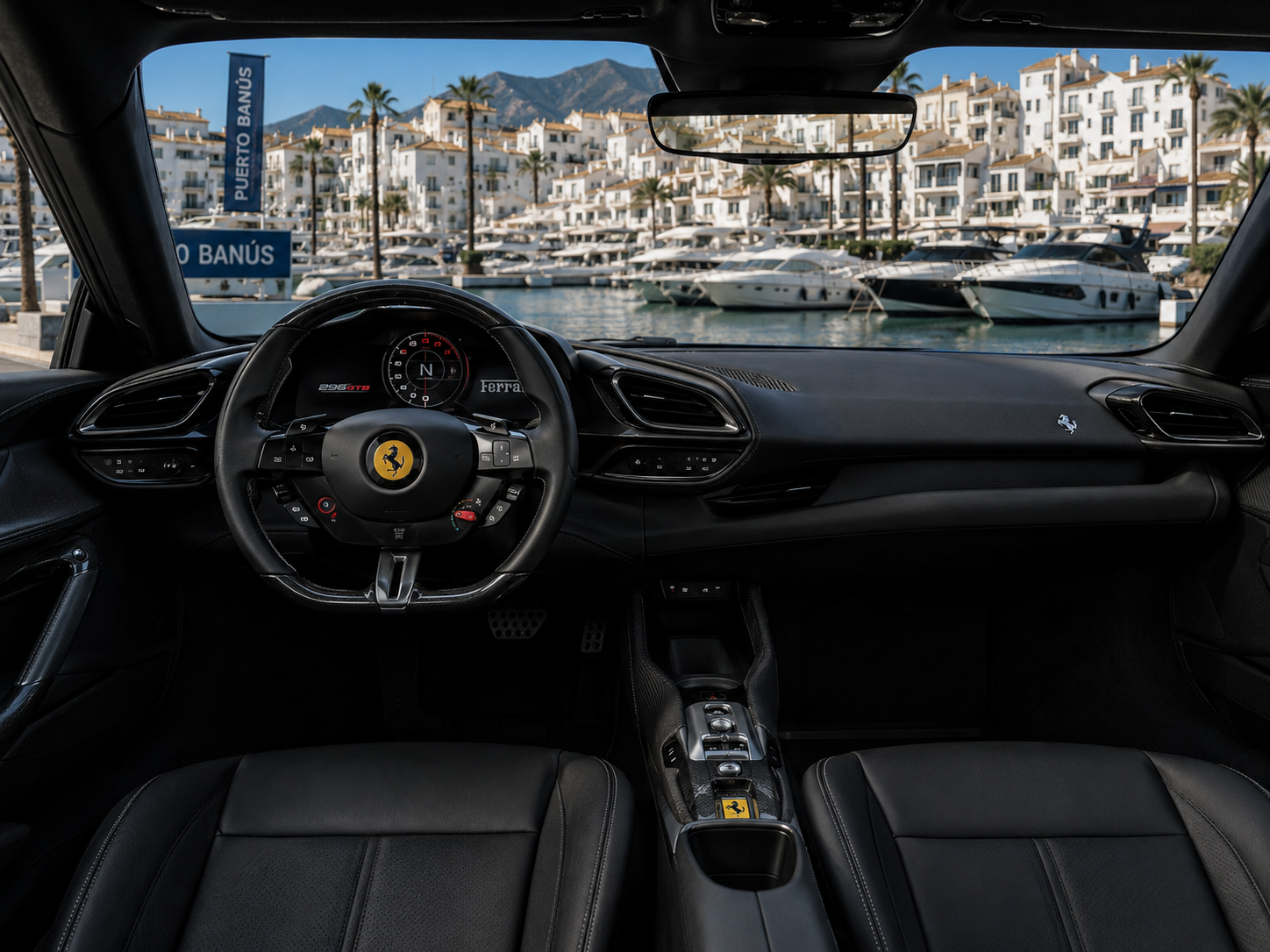 Ferrari 296 GTB view 3 — Blackline Prive