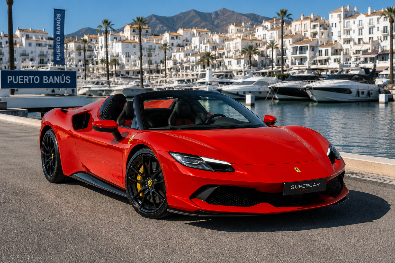 Ferrari 296 GTS — supercar management Marbella, Ibiza and Monaco