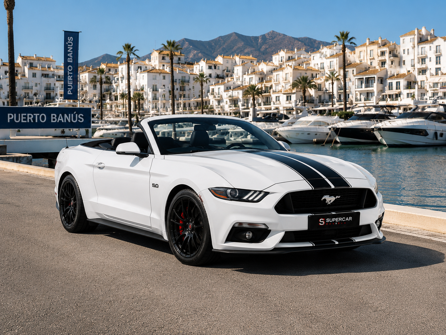 Ford Mustang GT Cabrio — supercar management Marbella, Ibiza and Monaco