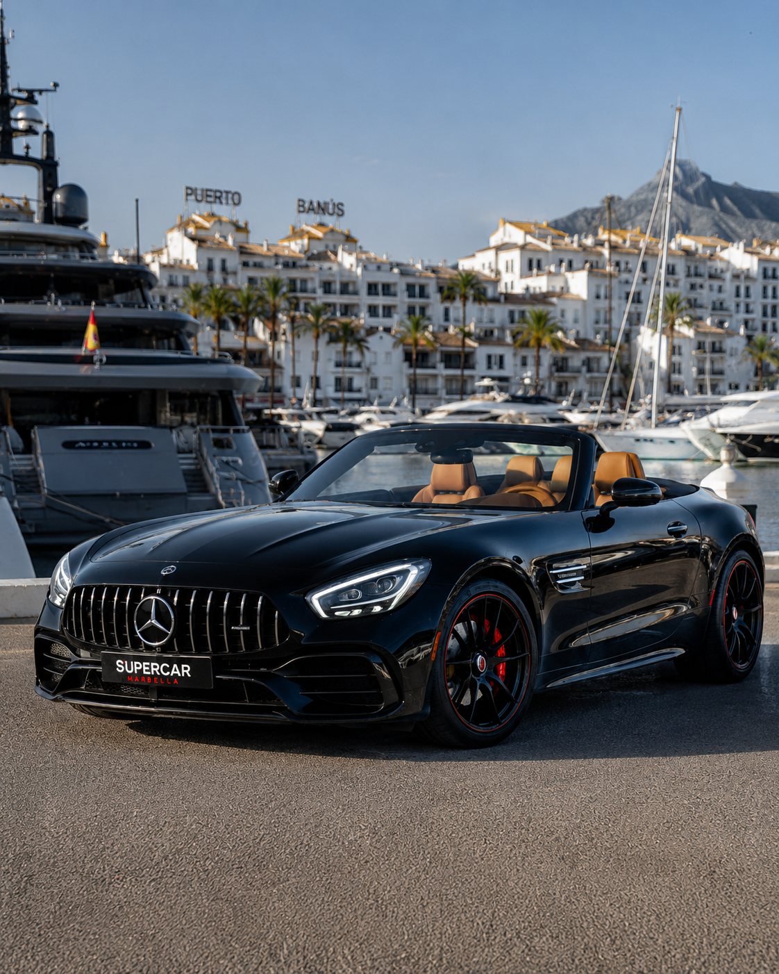 Mercedes-AMG GT Roadster — supercar management Marbella, Ibiza and Monaco