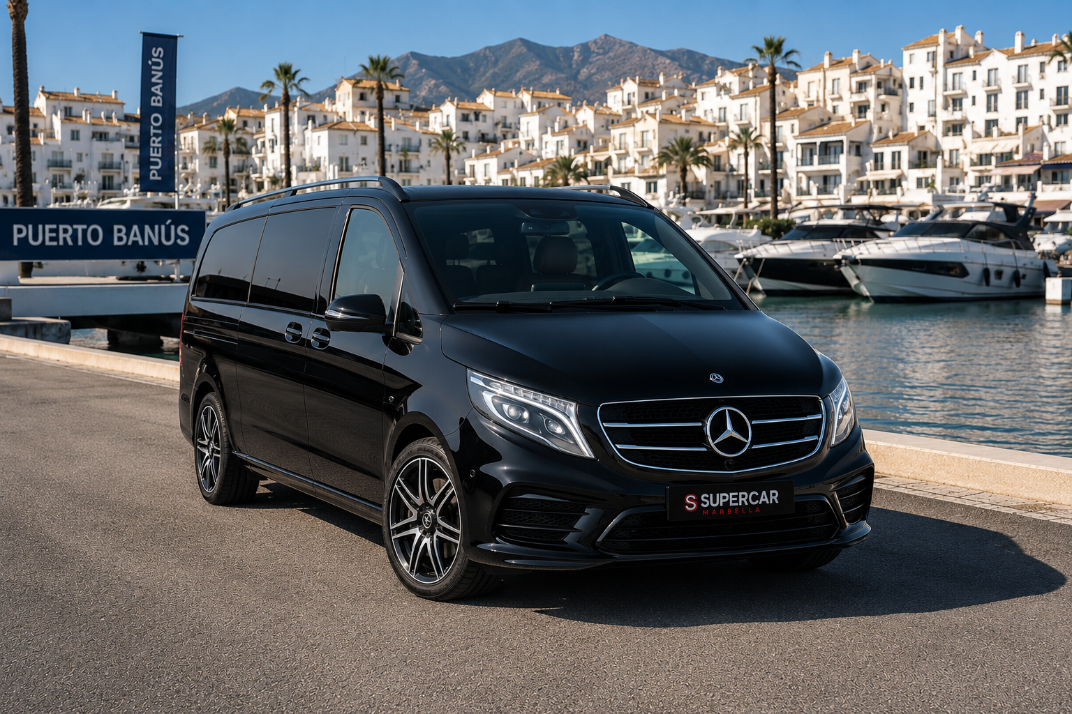 Mercedes-Benz V250d — supercar management Marbella, Ibiza and Monaco
