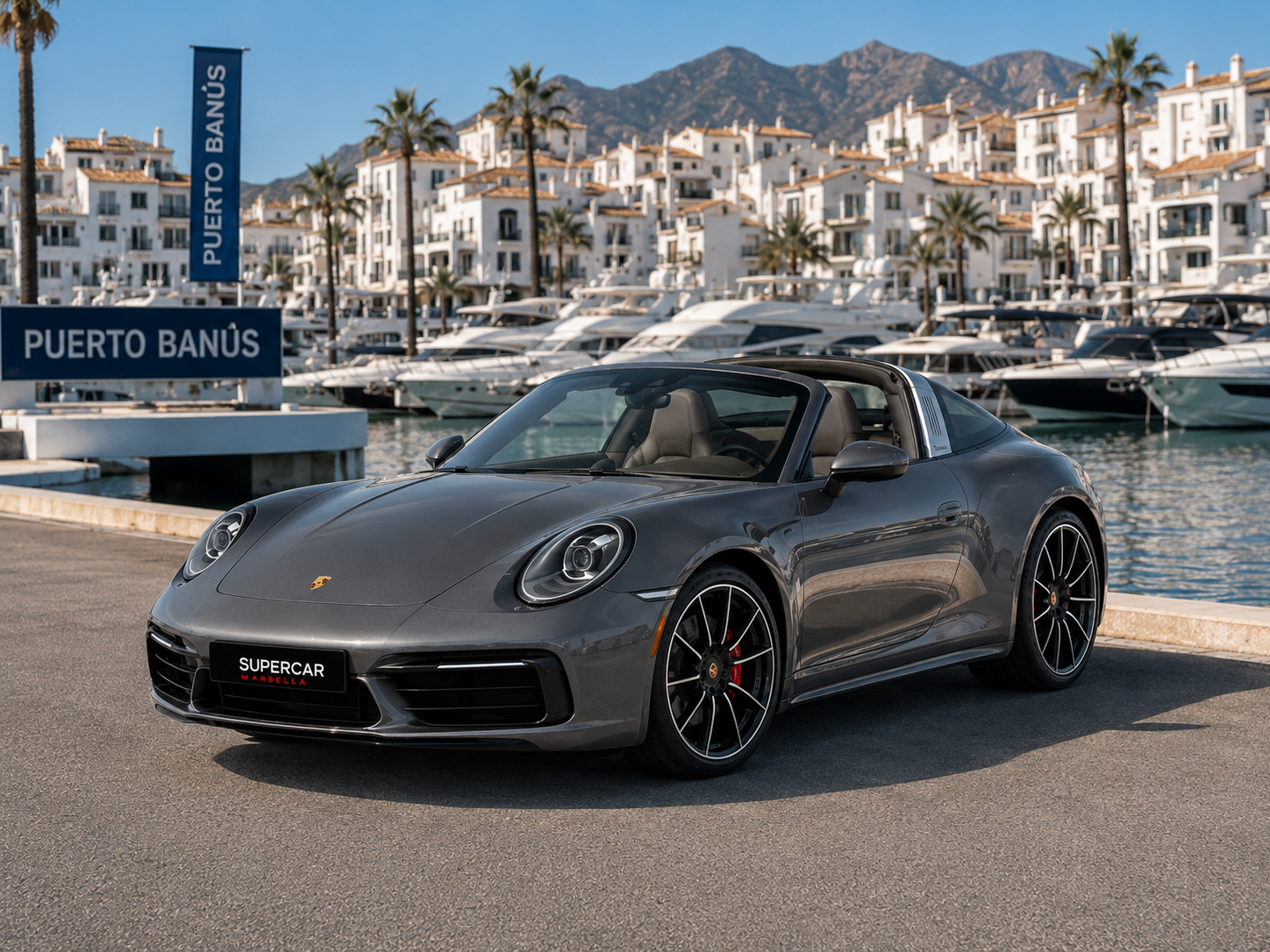 Porsche 911 Targa — supercar management Marbella, Ibiza and Monaco
